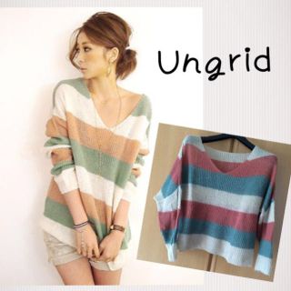 アングリッド(Ungrid)のUngrid♡マルチボーダーニット(ニット/セーター)