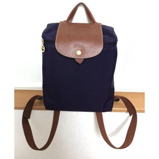 ロンシャン(LONGCHAMP)の【こんちっち様専用】ロンシャン リュック ル・プリアージュ パープル(リュック/バックパック)