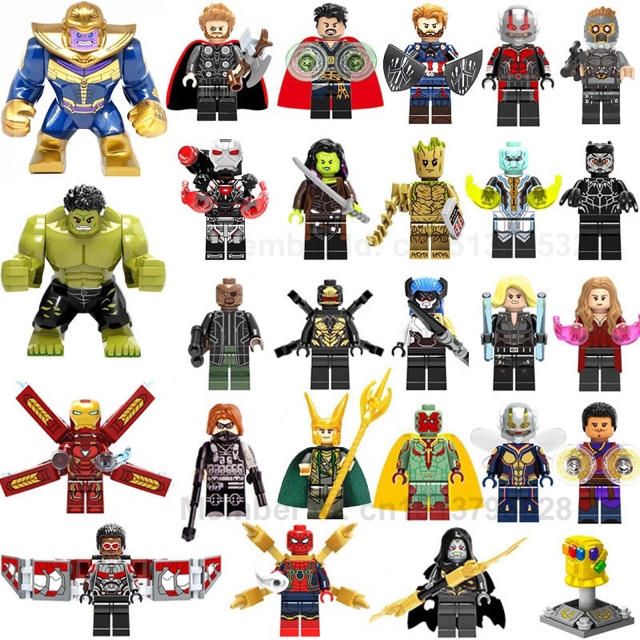 レゴ ブロック LEGO レゴミニフィグ アベンジャーズ 16体セット 土台付