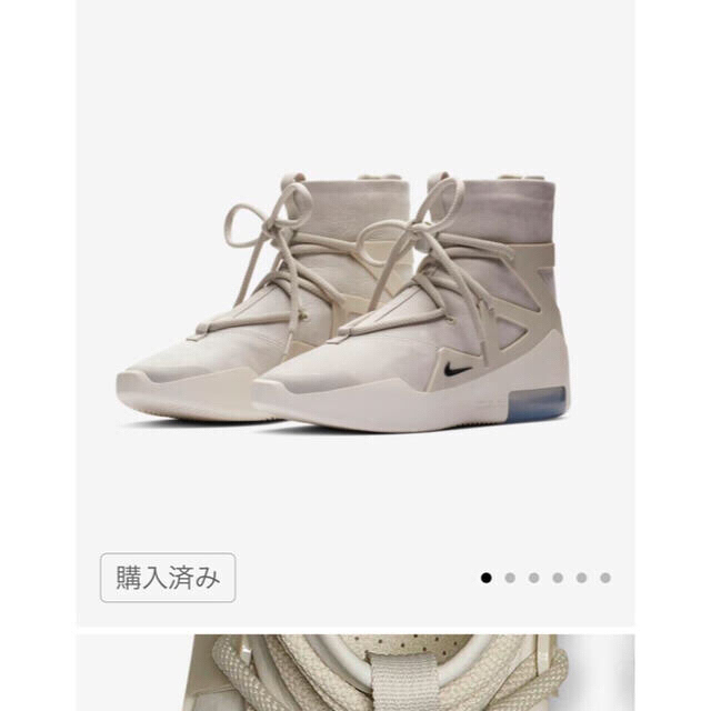 NIKE(ナイキ)のNIKE AIR FEAR OF GOD 1 LIGHT BONE メンズの靴/シューズ(スニーカー)の商品写真