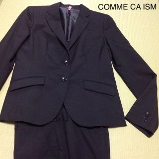 コムサイズム(COMME CA ISM)の【訳あり】COMME CA ISM 黒パンツスーツ 上下セット (Lサイズ)(スーツ)