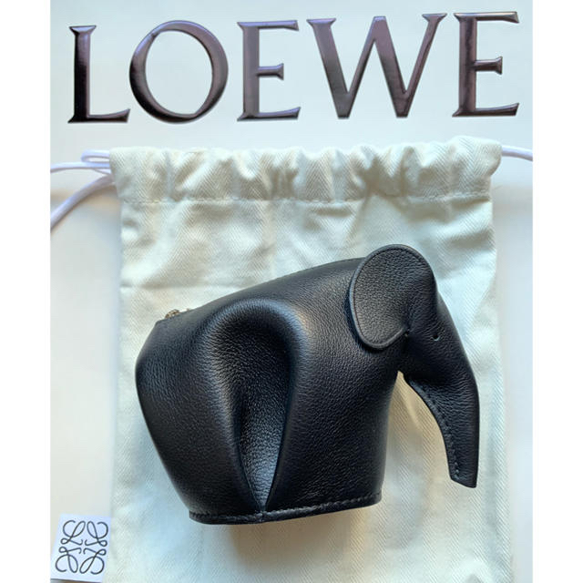 LOEWE(ロエベ)の【新品】LOEWE エレファント コインパース ブラック レディースのファッション小物(コインケース)の商品写真