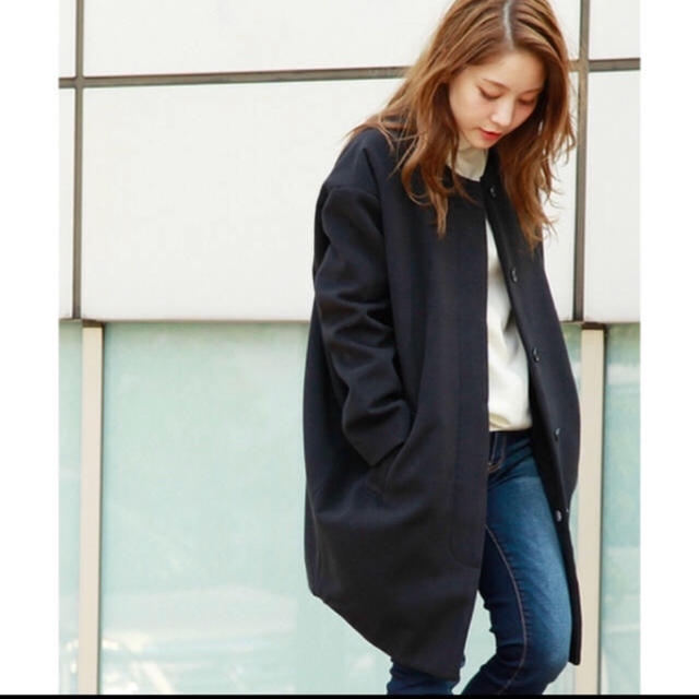 DETAILS - DETAILS B.I.D/DETAILS women/ノーカラーコクーンコートの ...