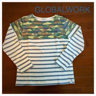 グローバルワーク(GLOBAL WORK)のGW 迷彩ボーダー切替カットソー(カットソー(長袖/七分))