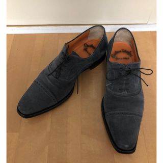 サントーニ(Santoni)のサントーニ スエード ストレートチップ ビジネスシューズ 7 26 イタリア靴(ドレス/ビジネス)