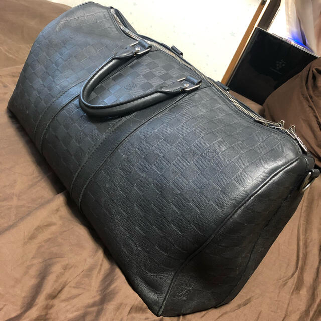 値頃 LOUIS - VUITTON LOUIS VUITTON アンフィニ ダミエ キーポル45