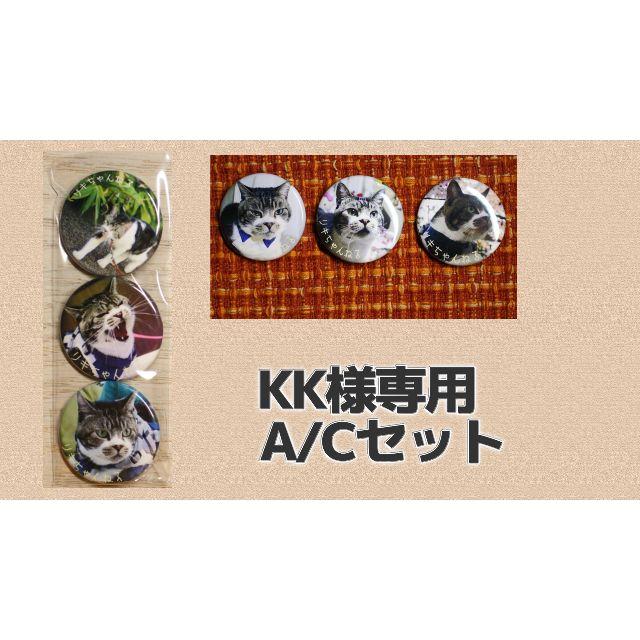 KK様専用A+Cセット　（缶バッジ6個） ハンドメイドのアクセサリー(その他)の商品写真