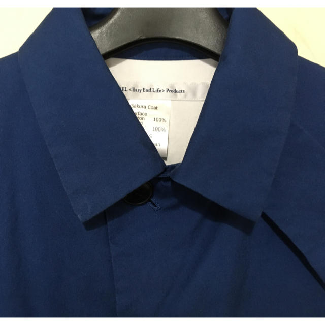 YAECA(ヤエカ)の最終大幅値下げ EEL サクラコート ブルー S レディースのジャケット/アウター(スプリングコート)の商品写真