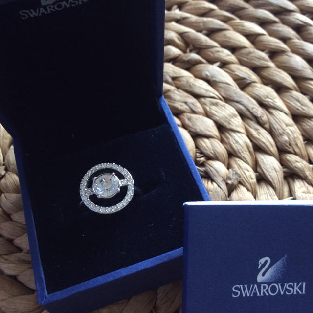 スワロフスキー クリスタルリング サイズ55 - リング(指輪)
