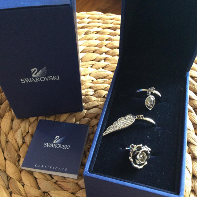 SWAROVSKI - スワロフスキー リング3点セット サイズ55の通販 by SWAROVSKI - スワロフスキー リング3点セット サイズ55の通販 by