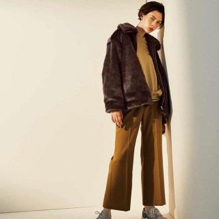 ビューティアンドユースユナイテッドアローズ(BEAUTY&YOUTH UNITED ARROWS)のフェイクファージップブルゾン/ダークブラウン(毛皮/ファーコート)