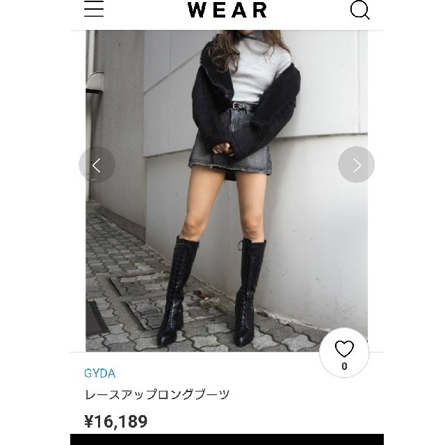 GYDA(ジェイダ)の新品★ジェイダレースアップブーツ★Mサイズ レディースの靴/シューズ(ブーツ)の商品写真