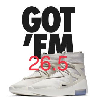 フィアオブゴッド(FEAR OF GOD)のAir Fear of God NIKE Grey 26.5 (スニーカー)