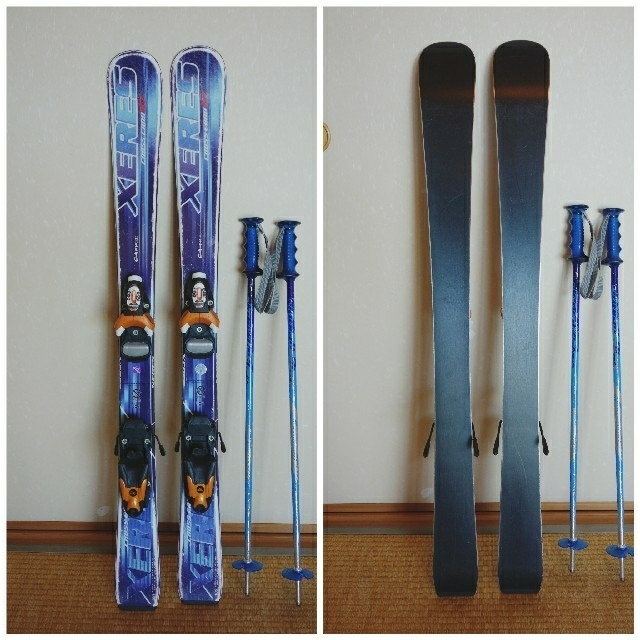格安！ 子供用スキー板 100cm ストック付 スポーツ/アウトドアのスキー(板)の商品写真