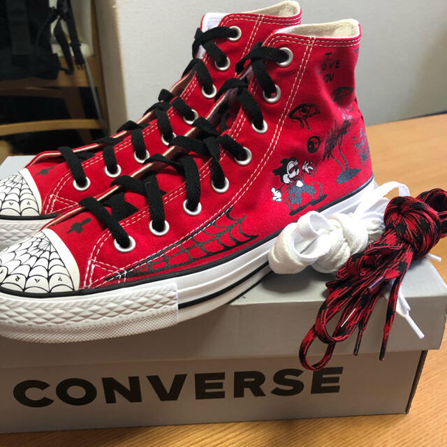 Supreme(シュプリーム)のりょちさん 仮専用 cons ×sean Pablo red 27cm メンズの靴/シューズ(スニーカー)の商品写真