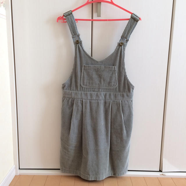 w closet(ダブルクローゼット)のコーデュロイサロペットスカート レディースのパンツ(サロペット/オーバーオール)の商品写真