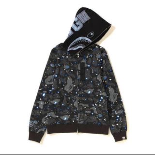 アベイシングエイプ(A BATHING APE)のBape space camo hoodie zip(パーカー)