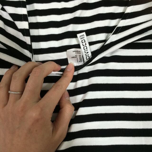 H&M(エイチアンドエム)のH&M♡ボーダーカットソー レディースのトップス(Tシャツ(長袖/七分))の商品写真