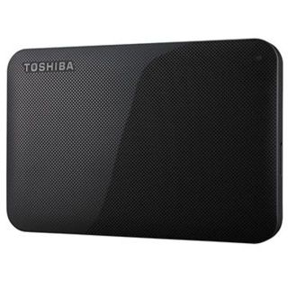 トウシバ(東芝)の【新品】ポータブルHDD 1TB ブラック　HD-AC10T(PC周辺機器)