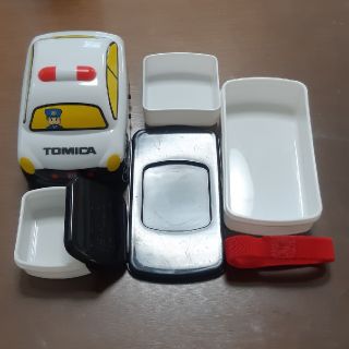 タカラトミー(Takara Tomy)の立体トミカ　お弁当箱　パトカー　トミカ　スケーター株式会社(弁当用品)