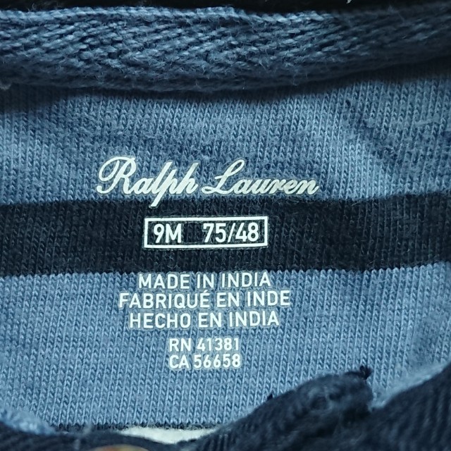 Ralph Lauren(ラルフローレン)のラルフローレン 9Mネイビー☆ロンパース☆ キッズ/ベビー/マタニティのベビー服(~85cm)(ロンパース)の商品写真