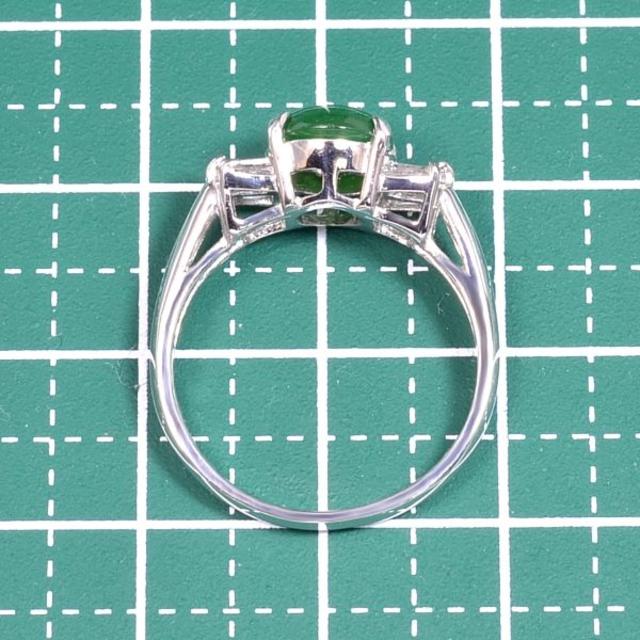 PT900ヒスイ1.84ct/ダイヤ0.32ctリング 5月誕生石 CM 023 PT900ヒスイ1.84ct/ダイヤ0.32ctリング 5月誕生石 CM 023