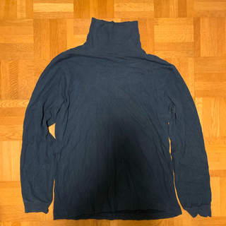 ユニクロ(UNIQLO)のユニクロ メンズ タートルネック(Ｌ) マイクロフリース タートルT  Lサイズ(Tシャツ/カットソー(七分/長袖))