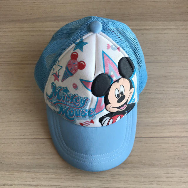 Disney(ディズニー)のディズニー ミッキー 帽子 ブルー キッズ/ベビー/マタニティのこども用ファッション小物(帽子)の商品写真