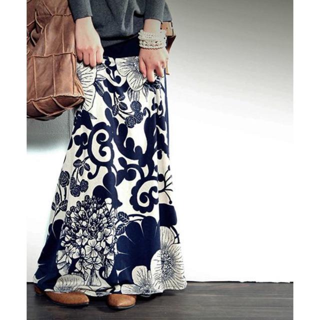 antiqua(アンティカ)のアンティカ　antiqua  2way花柄ロングスカート レディースのスカート(ロングスカート)の商品写真