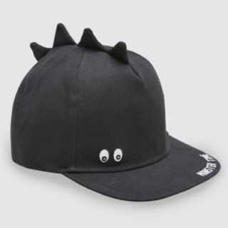 ネクスト(NEXT)のnext 恐竜キャップ ブラック 新品 3-9m(帽子)