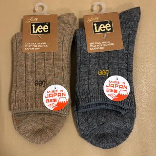 リー(Lee)の新品 レディース  Lee リー ウールソックス2足組 日本製(ソックス)