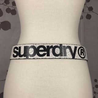 superdry レザーホワイトベルト 未使用(ベルト)