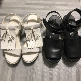 マウジー(moussy)のMOUSSYとSNIDELのサンダルセット(サンダル)