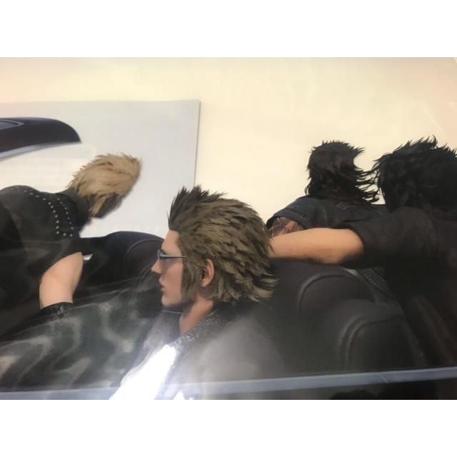 SQUARE ENIX(スクウェアエニックス)のFF15 スクエニカフェ クリアファイル 4人集合 エンタメ/ホビーのアニメグッズ(クリアファイル)の商品写真