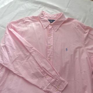 ポロラルフローレン(POLO RALPH LAUREN)のvintage POLO ラルフローレン ピンクシャツ(シャツ/ブラウス(長袖/七分))