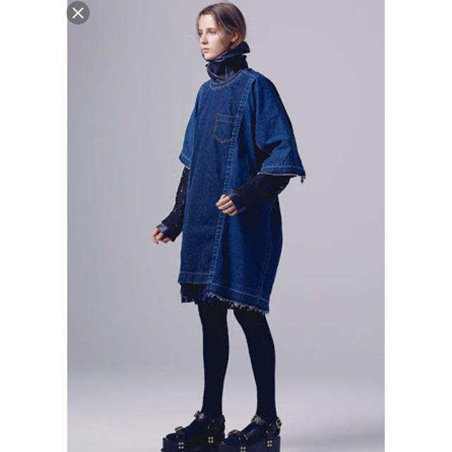 sacai(サカイ)のsacai ドッキングデニムワンピース レディースのワンピース(ひざ丈ワンピース)の商品写真