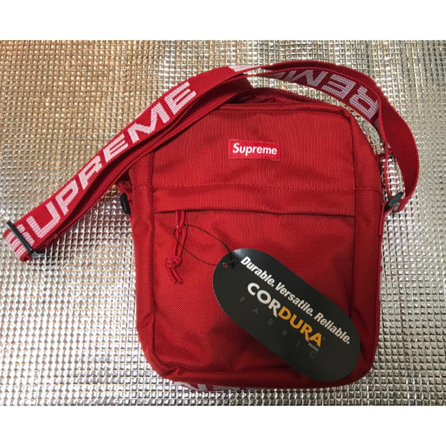 18ss 新品 国内正規品 Supreme shoulder bag REDショルダーバッグ