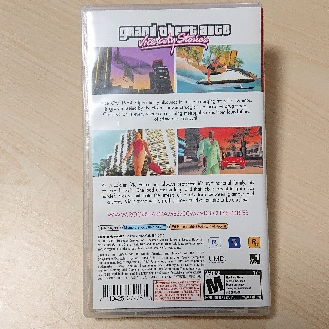 PlayStation Portable(プレイステーションポータブル)のGrand theft auto「vice city stories」  エンタメ/ホビーのゲームソフト/ゲーム機本体(家庭用ゲームソフト)の商品写真