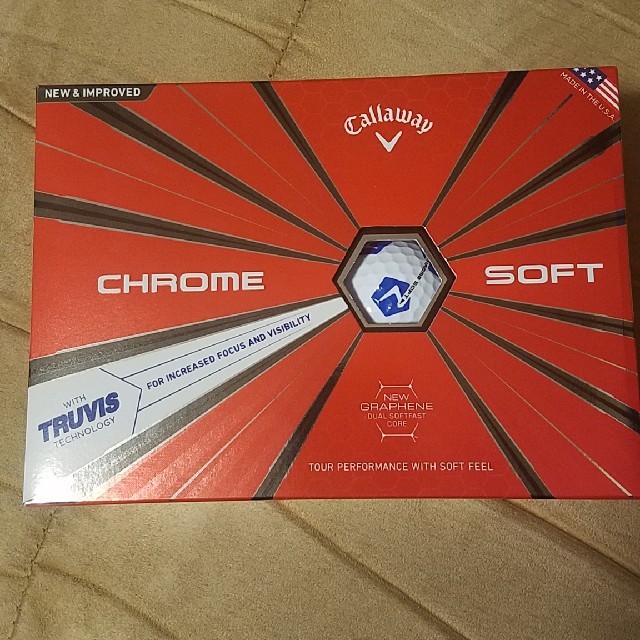 Callaway(キャロウェイ)のゴルフボール クロムソフト トゥルービス ブルー スポーツ/アウトドアのゴルフ(その他)の商品写真