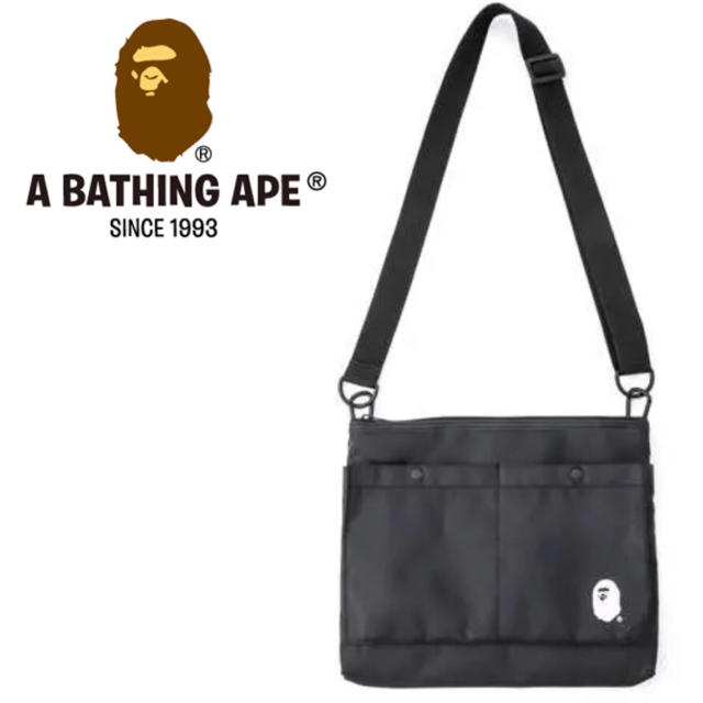 A BATHING APE(アベイシングエイプ)の未使用品❗️A BATHING APE エイプ バッグインバッグ / サコッシュ メンズのバッグ(ショルダーバッグ)の商品写真