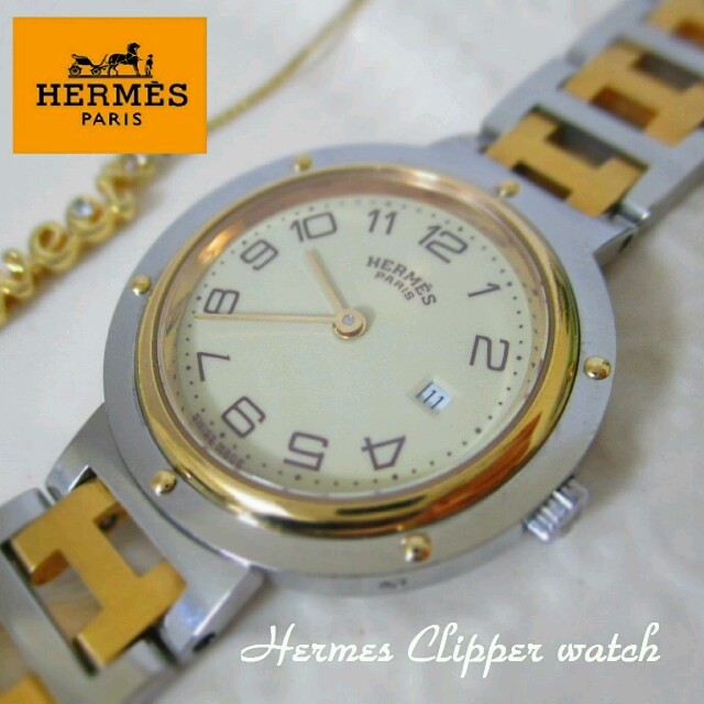 日本限定 Hermes - HERMES clipper watch 腕時計