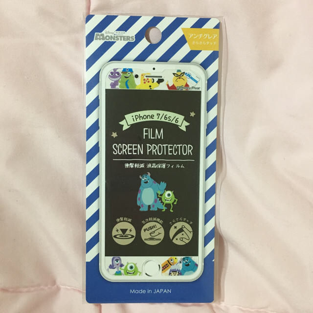 Disney(ディズニー)のディズニー 衝撃軽減液晶保護フィルム スマホ/家電/カメラのスマホアクセサリー(保護フィルム)の商品写真