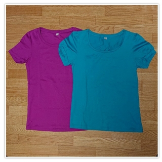 ユニクロ(UNIQLO)のUNIQLO・ユニクロ・半袖テイシャツ二枚セット・S・未使用品(Tシャツ(半袖/袖なし))