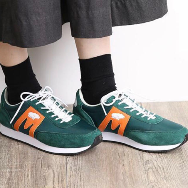 KARHU スニーカー 緑×オレンジ【24.0〜24.5cm】