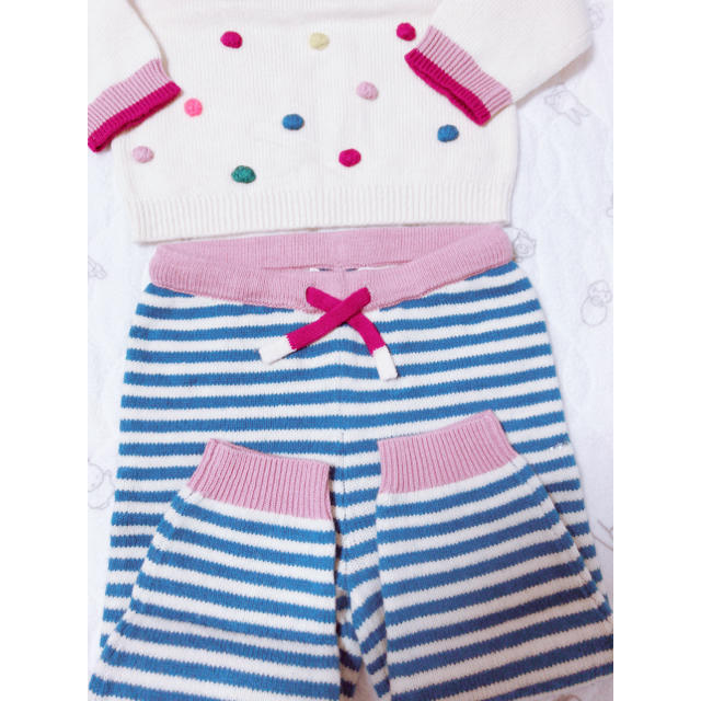 Boden(ボーデン)のSALE❣️新品 ミニボーデン ニットプレイセット 98cm キッズ/ベビー/マタニティのキッズ服女の子用(90cm~)(ワンピース)の商品写真