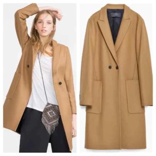 ザラ(ZARA)のZARA  ロングチェスターコート 美品(チェスターコート)