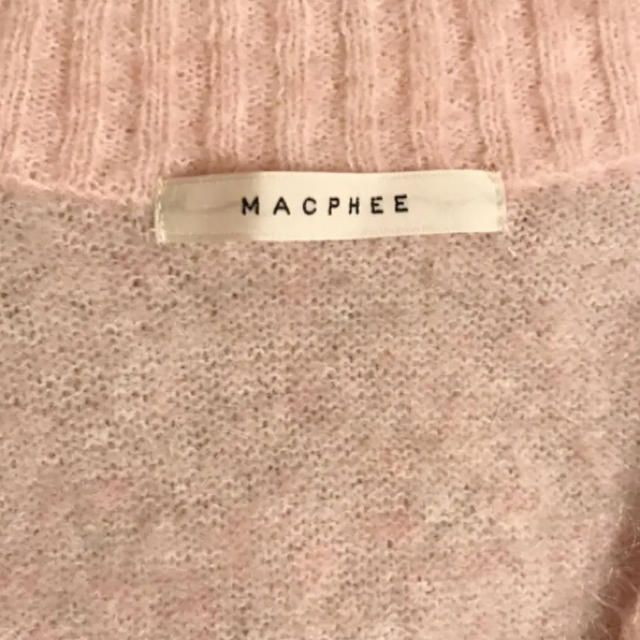 未使用 MACPHEE ベビーピンク Vネックニット