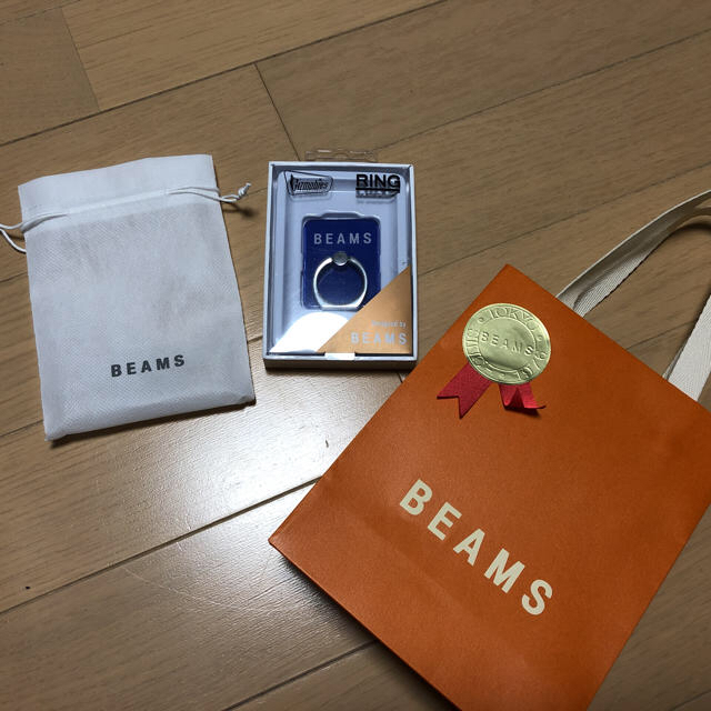 BEAMS(ビームス)のスマホリング スマホ/家電/カメラのスマホアクセサリー(モバイルケース/カバー)の商品写真