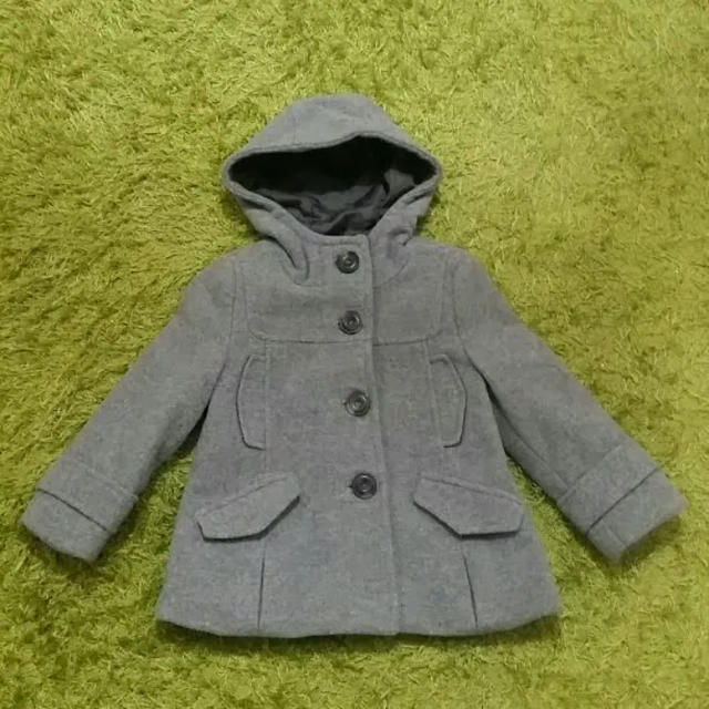 ZARA KIDS(ザラキッズ)のZARA kids ピーコート 98 グレー キッズ/ベビー/マタニティのキッズ服女の子用(90cm~)(コート)の商品写真