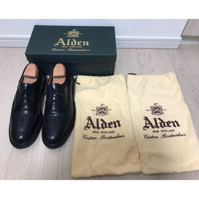 Alden(オールデン)の【超美品】Alden オールデン 9751 ブラック 7ハーフ ロングウィング メンズの靴/シューズ(ドレス/ビジネス)の商品写真